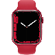 Refurbished Apple Watch Series 7 45mm aluminium rood wifi met rood sportbandje                            