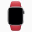 Apple Watch 44mm rood sportbandje