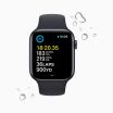 Refurbished Apple Watch SE 2022 40 mm aluminium zwart 4G met zwart sportbandje             