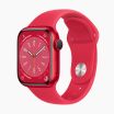 Refurbished Apple Watch Series 8 41mm aluminium rood wifi met rood sportbandje                            