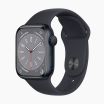 Refurbished Apple Watch Series 8 45mm aluminium zwart wifi met zwart sportbandje                            
                            