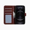 Bookcase bruin voor iPhone 12/12 Pro