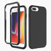 iPhone 7+/8+ screenprotector & hoes zwart
