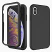 iPhone X/XS screenprotector & hoes zwart