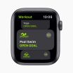 Apple Watch SE 2020 44 mm aluminium zwart wifi met zwart sportbandje
