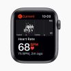 Apple Watch SE 2020 44 mm aluminium zwart wifi met zwart sportbandje