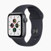 Refurbished Apple Watch SE 2020 40 mm aluminium zwart wifi met zwart sportbandje           