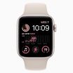 Refurbished Apple Watch SE 2022 40 mm aluminium goud wifi met roze sportbandje