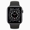 Refurbished Apple Watch Series 6 40 mm aluminium zwart wifi met zwart sportbandje