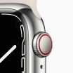 Refurbished Apple Watch Series 7 41mm aluminium zilver wifi met wit sportbandje                            
                            