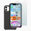 iPhone 11 screenprotector en siliconen hoesje zwart