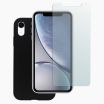 Refurbished iPhone XR screenprotector en siliconen hoesje zwart