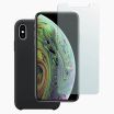 Refurbished iPhone XS screenprotector + siliconen hoesje zwart