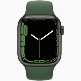 Refurbished Apple Watch Series 7 45mm aluminium groen wifi met groen sportbandje                            