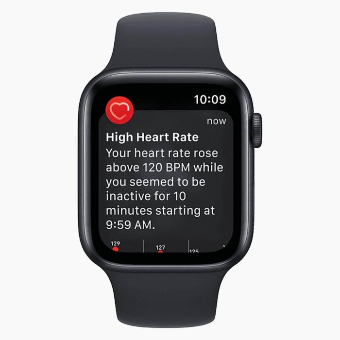 Refurbished Apple Watch SE 2022 40 mm aluminium zwart 4G met zwart sportbandje             