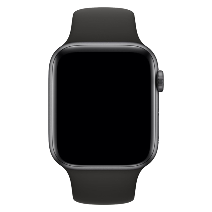 Apple Watch 44mm zwart sportbandje