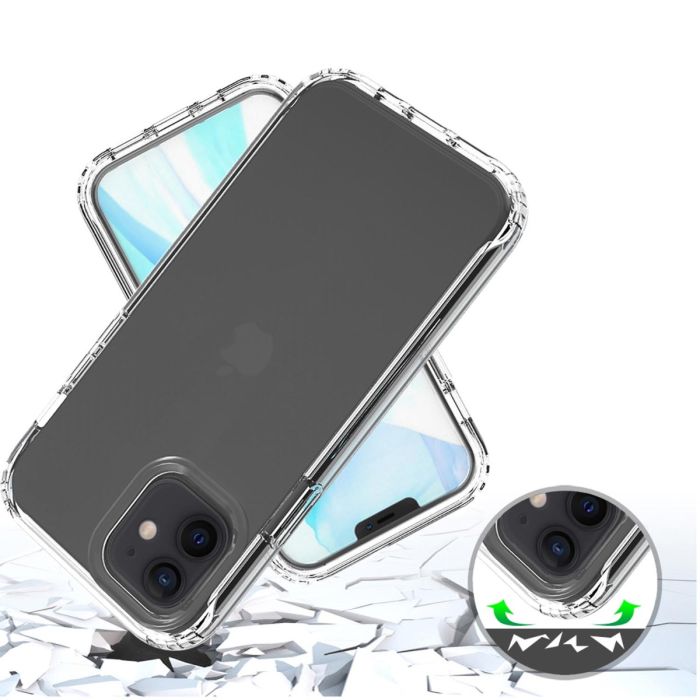 iPhone 12 screenprotector & transparante hoes achterkant