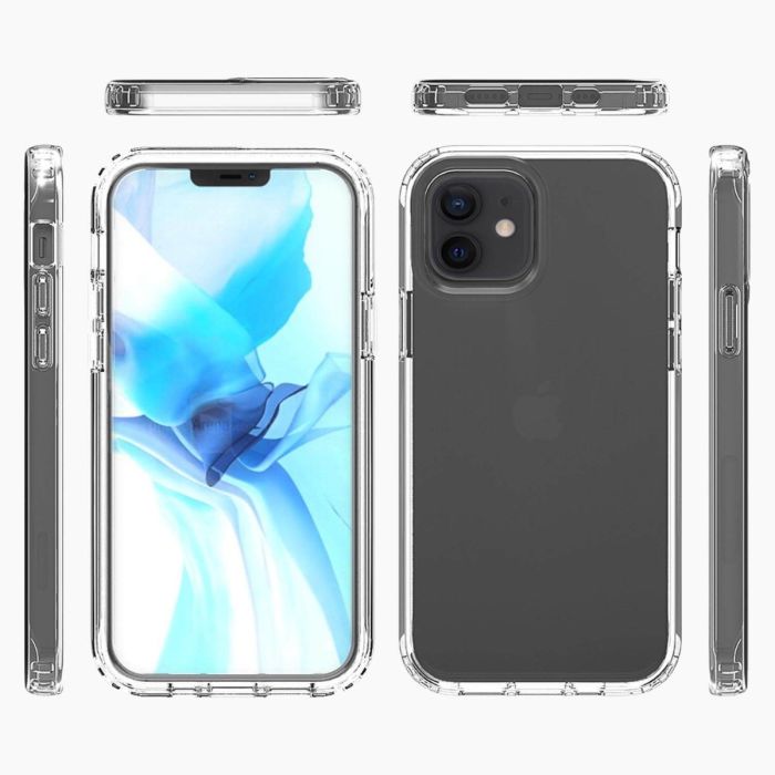 iPhone 12 screenprotector & transparante hoes