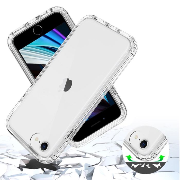 iPhone 7-8-SE2020 screenprotector & hoes transparant