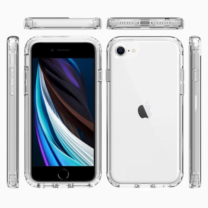 iPhone 7-8-SE2020 screenprotector & hoes transparant