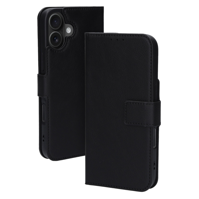 Zwarte Bookcase voor iPhone 12/12 Pro