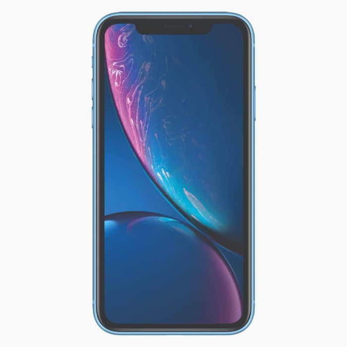 Refurbished iPhone XR 128GB Blauw voorkant