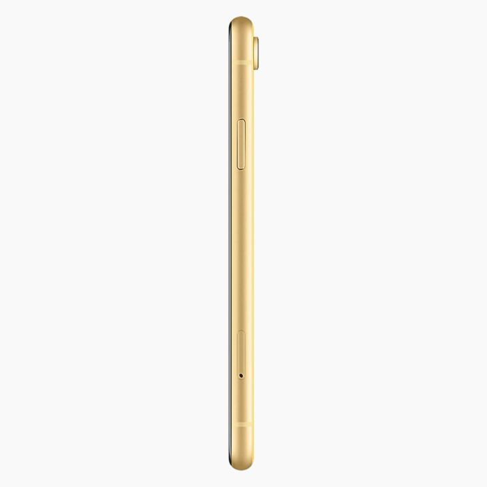 Refurbished iPhone XR 128GB Geel zijkant