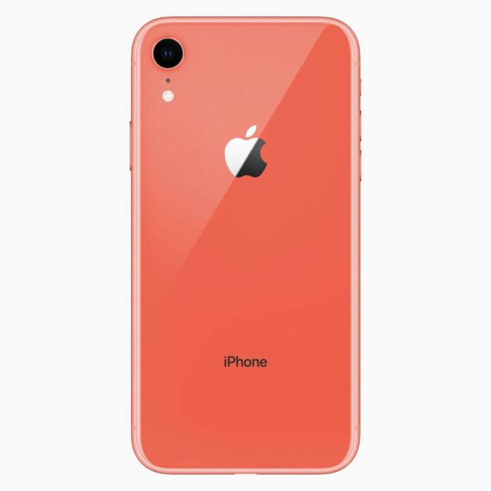 Refurbished iPhone XR 128GB Koraal achterkant