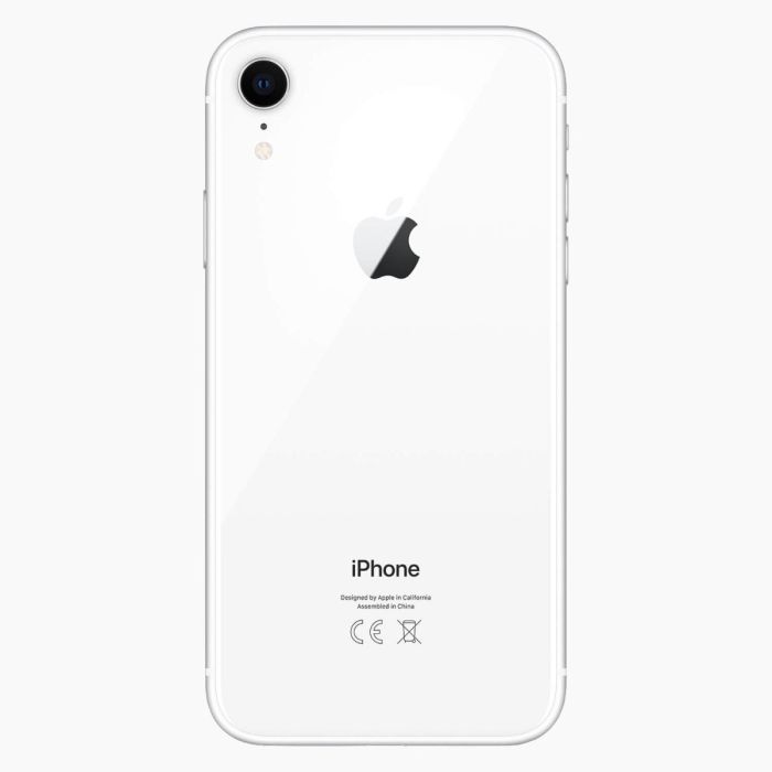 Refurbished iPhone XR 128GB Wit achterkant