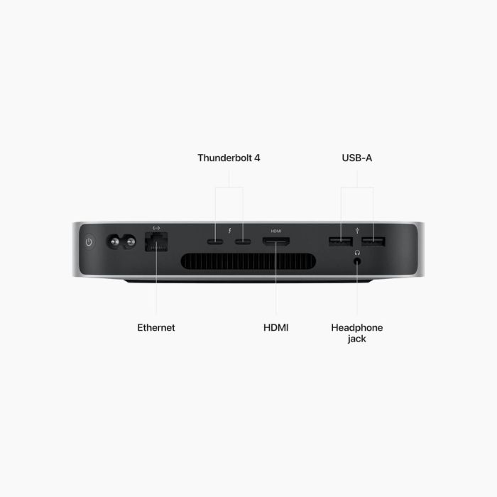 Refurbished Mac Mini M2 16GB 256GB Zilver (2023)                            