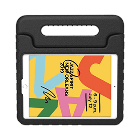 iPad Kinder Tablethoes Zwart voor iPad 2019/2020/2021/Pro 2017