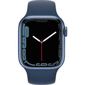 Apple Watch Series 7 41mm aluminium blauw wifi met blauw sportbandje