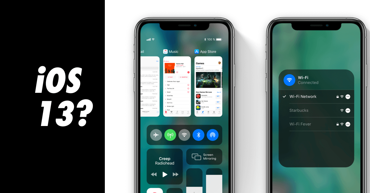 Mogelijk nieuwe iOS 13 (conceptafbeeldingen)
