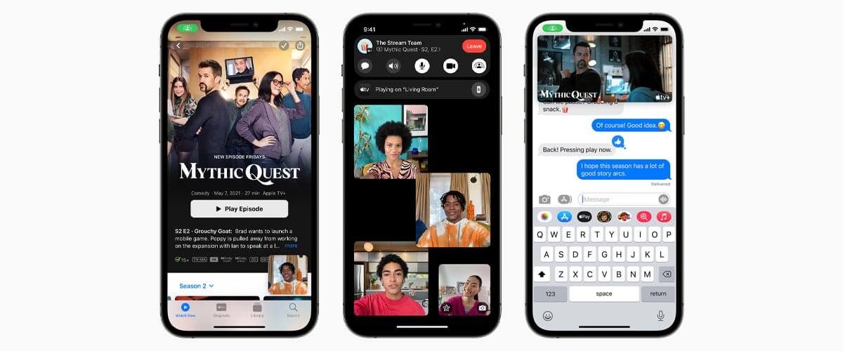 iOS 15 FaceTime en SharePlay