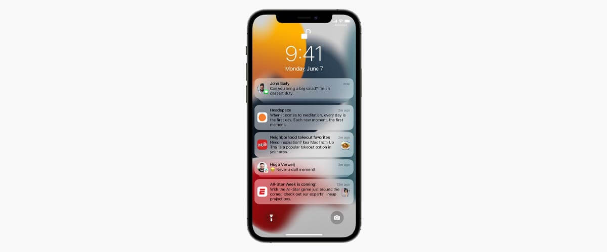 Nieuwe meldingen iOS 15