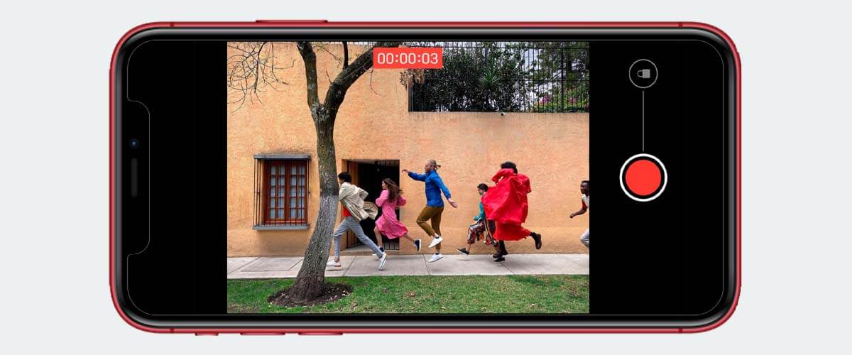 QuickTake functie iPhone 11 camera